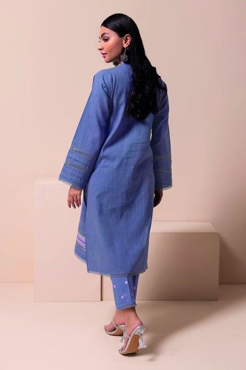Ich22101 Blue Khaadi Online Spring Summer 2022